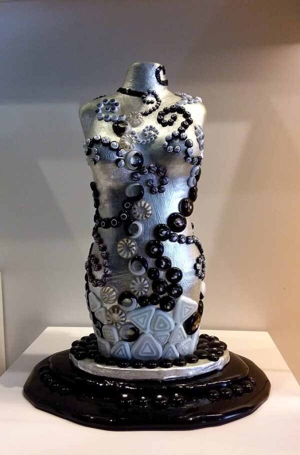 Murano glass "Silver woman"